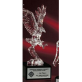 Crystalline Eagle Trophy on Marble Base (11")